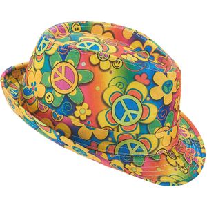 Hippie borsalino hoed voor volwassenen