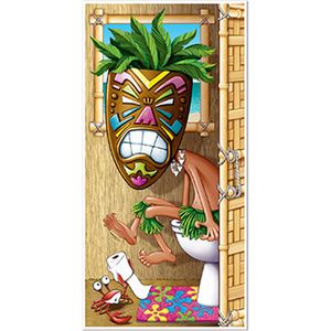 Hawaiiaanse wc deur decoratie