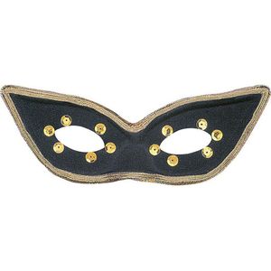 Masker zwart en goudkleurig voor volwassenen