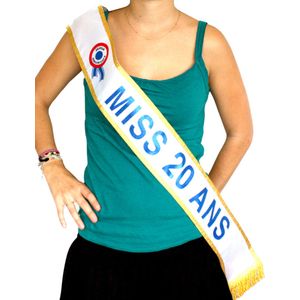 Blauwe Miss-sjerp 20 jaar