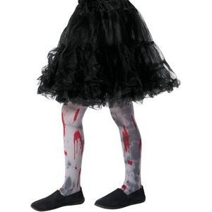 Bloederige zombie panty voor kinderen