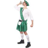 Groen Schotse outfit voor heren
