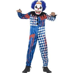 Griezelig Halloween harlekijn clown kostuum voor kinderen