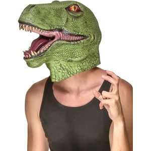 Dinosaurus latex masker voor volwassenen