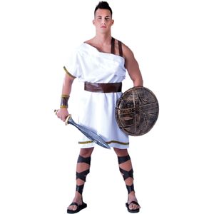 Witte spartaan kostuum voor mannen