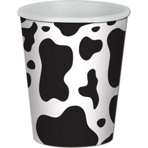 Set bekers met koe motief