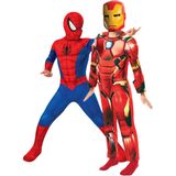Spiderman en Ironman koppelkostuum voor kinderen