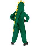 Gele en groene dinosaurus outfit voor kinderen