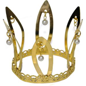 Goudkleurige middeleeuwse kroon voor volwassenen