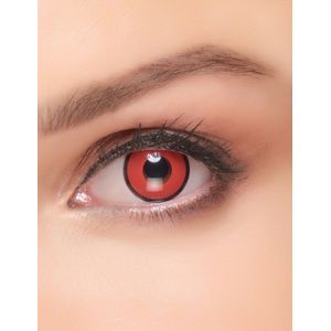 Rode en zwarte contactlenzen voor volwassenen