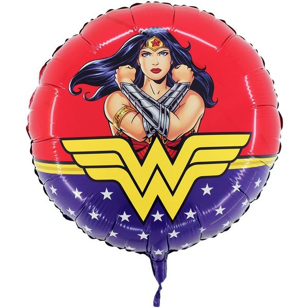 10 Ballons latex Wonder Woman™ 25 x 32cm