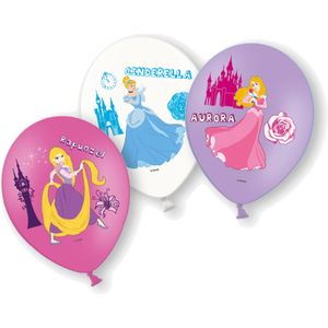 6 latex Disney Princesses ballonnen
