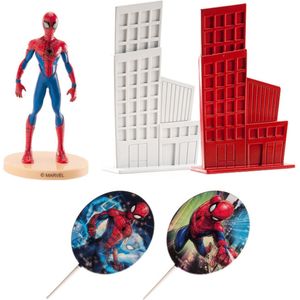 Spiderman taartdecoratie set