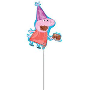 Kleine aluminium Peppa Pig ballon