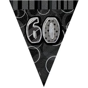 Zwart-grijze vlaggenlijn 60 jaar