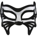 Sexy zwarte kat masker voor vrouwen