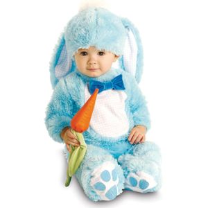 Baby blauw konijn vermomming