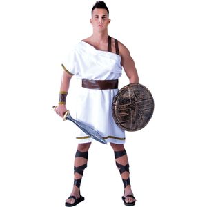 Witte spartaan kostuum voor mannen
