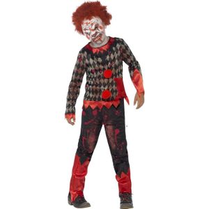 Zombie clown Halloween kostuum voor kinderen