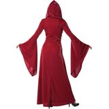 Gothic rode jurk kostuum voor dames