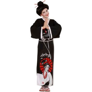 Zwarte Japanse kostuum voor meisjes