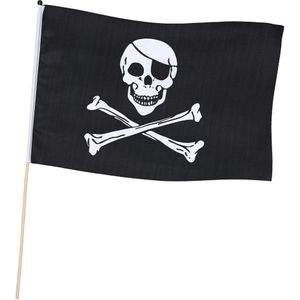 Klassieke zwarte piraten vlag