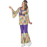 Bloemen hippie outfit voor dames