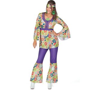 Bloemen hippie outfit voor dames