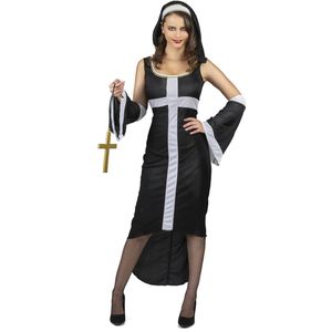 Sexy wit kruis nonnenkostuum voor vrouwen