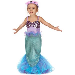 Glinstrend zeemeermin kostuum voor meisjes