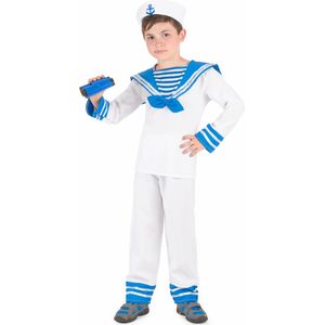 Blauw-wit matrozen kostuum voor jongens