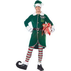 Luxe kerstman-elf vermomming voor mannen
