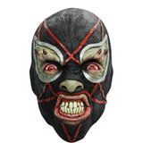 Latex duivelse worstelaar masker voor volwassenen