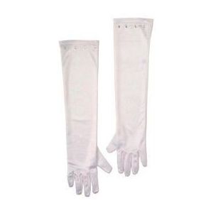 Lange witte handschoenen voor kinderen