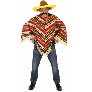 Mexicaanse poncho voor volwassenen