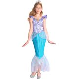 Blauw en paars zeemeermin kostuum voor meisjes