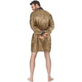 Pimp badjas in luipaard print voor mannen