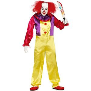 Enge killer clown outfit voor volwassenen