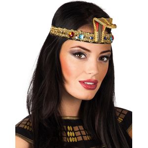 Egyptische hoofdband met nepjuweel voor volwassenen