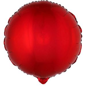 Ronde rode folie ballon 45 cm