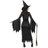 Sexy zwart heksenkostuum voor vrouwen