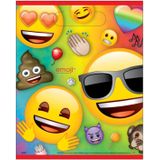 8 plastic Emoji Rainbow cadeauzakjes