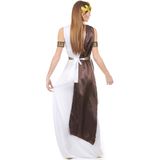 Wit en bruin Romeins kostuum voor dames