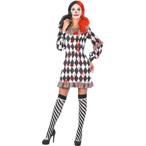 Bebloede clown outfit voor dames