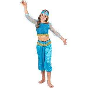 Blauw Arabische danseres outfit voor meisjes