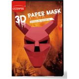 Papieren 3D duivel masker voor volwassenen