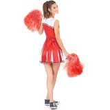 Rood USA cheerleader kostuum voor vrouwen