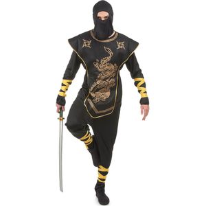 Zwarte ninja kostuum voor mannen