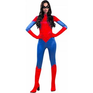 Rode spin kostuum voor vrouwen
