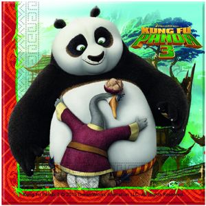 20 papieren Kung Fu Panda 3 servetten